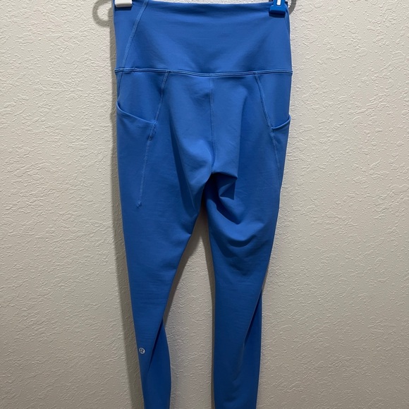 New Blue Wunder Train HR Tight 28” with Pockets Size 6, Color:  Pool - Picture 7 of 14